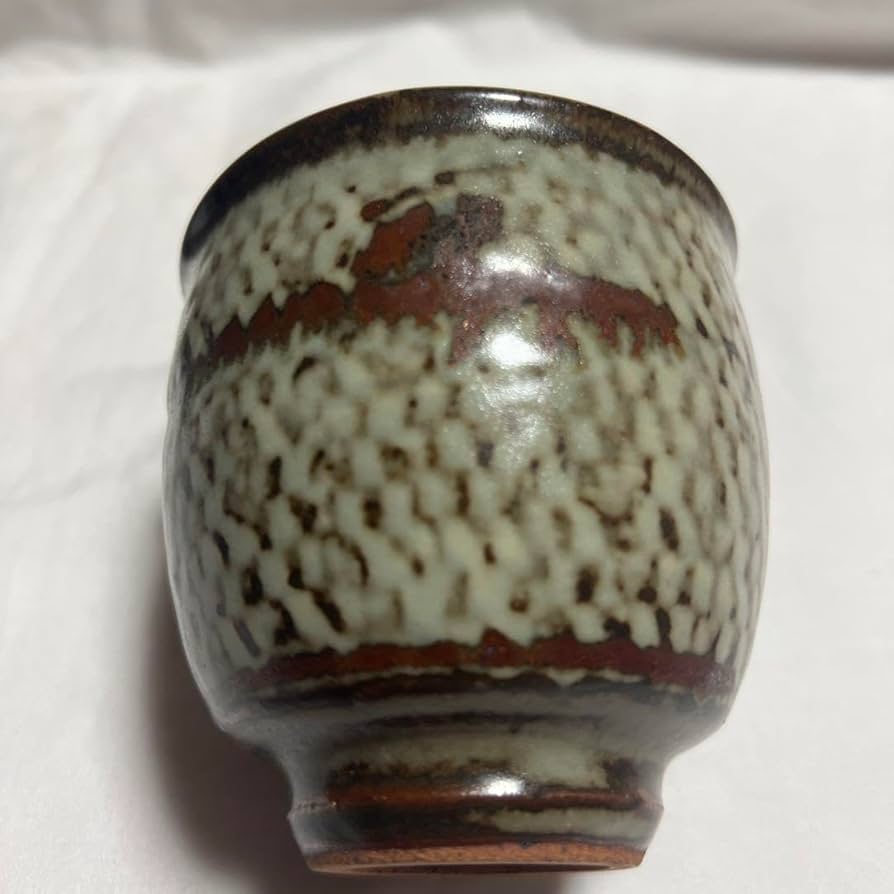 益子焼　島岡達三作　湯呑み茶碗 Amazon | 重要無形文化財 人間国宝島岡達三 象嵌赤絵夫婦湯呑 共